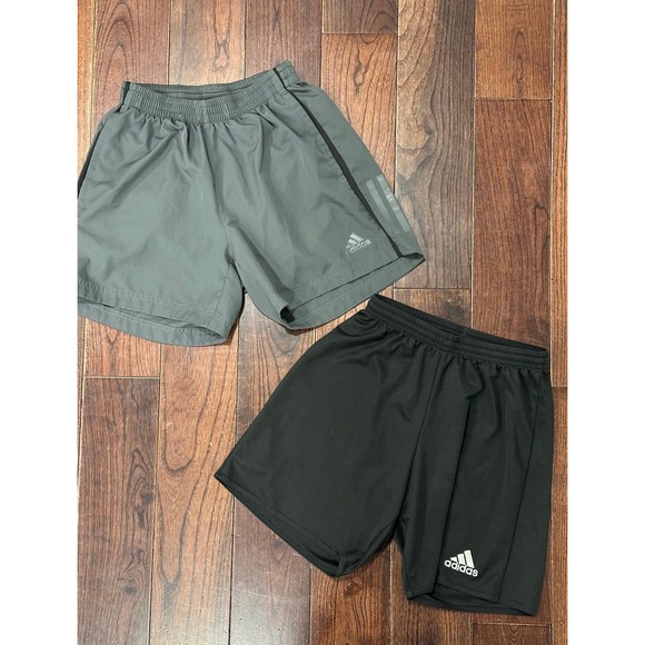 adidas Other - BUNDLE Boys Adidas drawstring shorts, Black and Grey Athletic Training Apparel